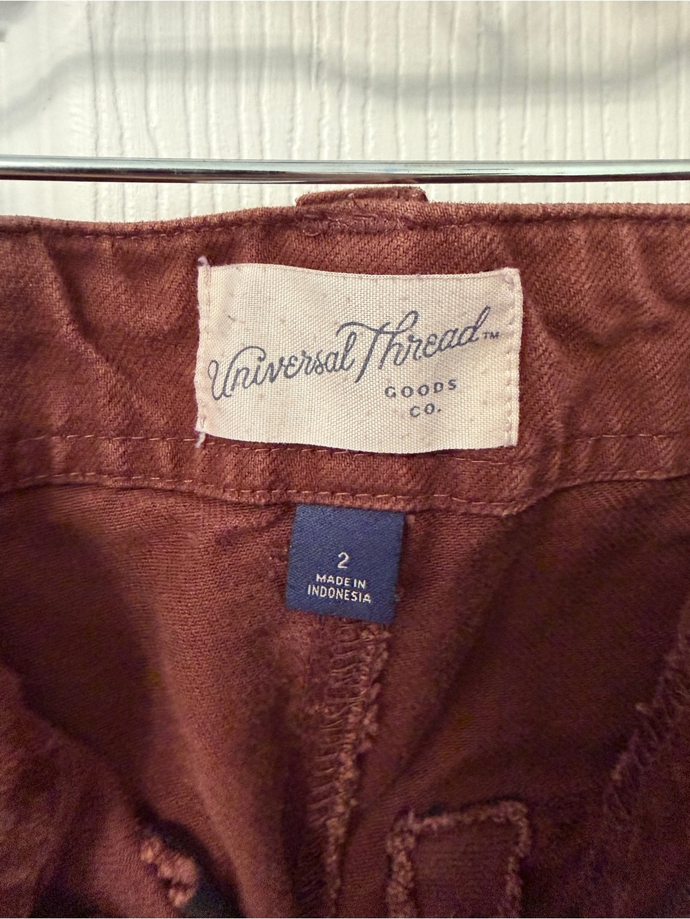 Universal Thread Rust Brown High-Rise Straight Leg Jeans - Picture 3 of 3